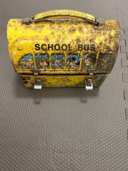 Vintage Disney School bus lunch box