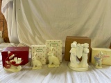 Snowbabies, Dept 56 Easter Bunnies and Angels Candle Holder