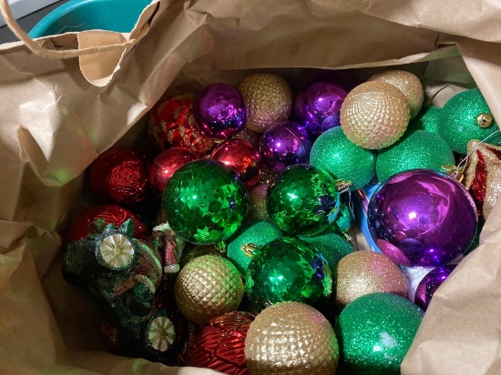 Assorted Christmas Bulbs & Decor