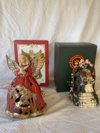 New Angel Light and Boyds Musical Figure