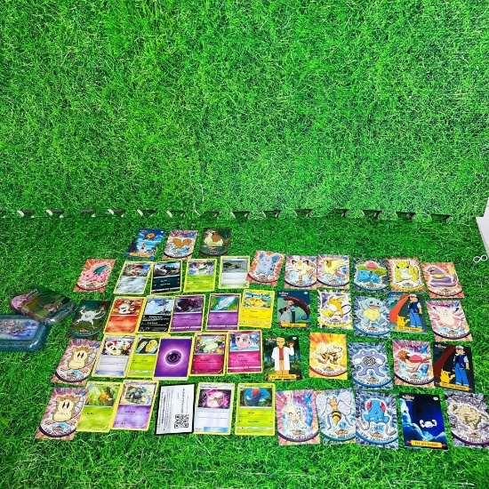 vintage and newer pokemon cards