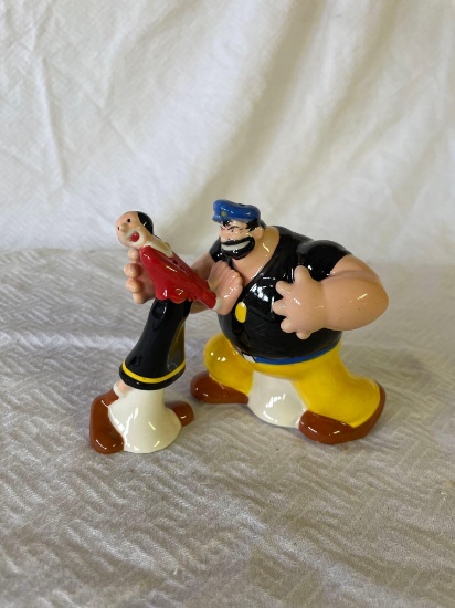 Olive Oyl and Brutus Popeye Salt and Pepper Shakers