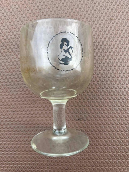 vintage playboy club glass cup
