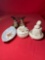 Vintage Salt and Pepper Shakers with Decor