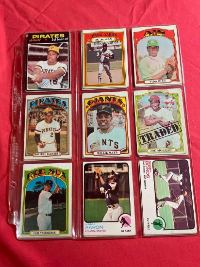 Early 1970s Baseball Cards Vida Blue, Willie Mays, Carlton Fisk and More