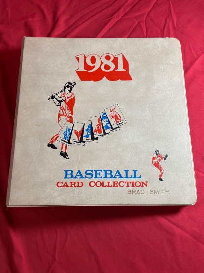 Vtg Card Binder and Baseball Cards