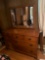 Classic Maple Long Dresser With Mirror