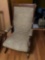Vintage Upholstered Spring Rocking Chair