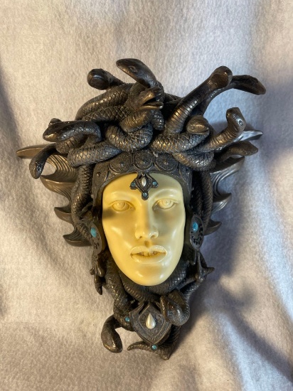Medusa Head Wall Sculpture/Shelf