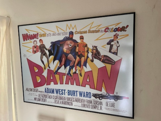 Framed Batman poster