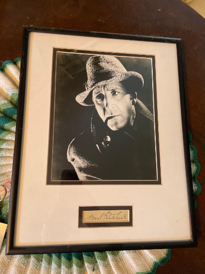 Sherlock Holmes Movie Still with Basil Rathbone Signature