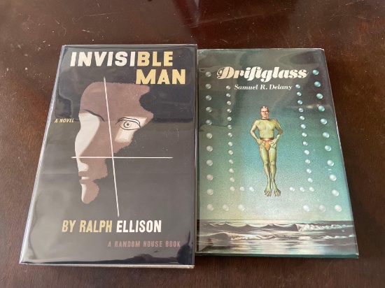 Invisible Man and Driftglass Signed Science Fiction Books