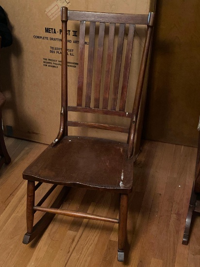 Vintage Knitting Rocking Chair