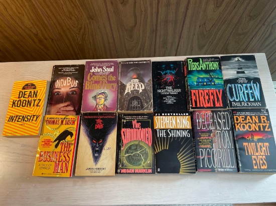Assorted Vintage Horror Books (13)