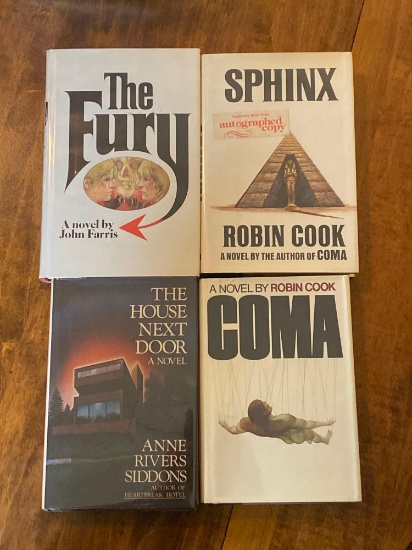 Four Signed Hardcover Books See Description For Titles