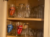 Rolling Stones Pints With Misc. Bar Glassware