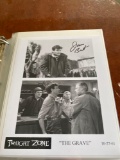 Twilight Zone The Grave Lobby Card Signed By James Best