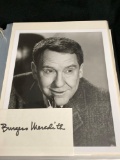Burgess Meredith Autograph With Head Shot