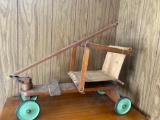 Vintage Tiny Toter Wagon Toy