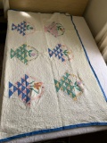 Two Vintage Hand Sewn Quilts