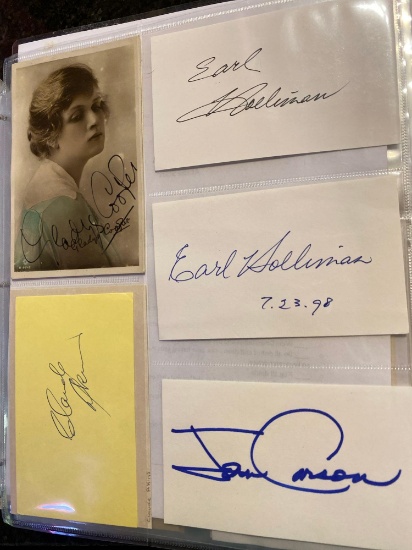 Eight Assorted Celebrity Autographs