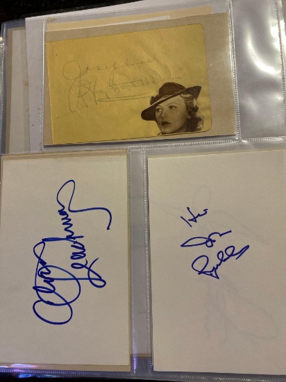 Six Celebrity Autographs