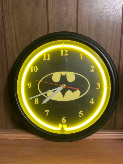 Batman Clock Neon