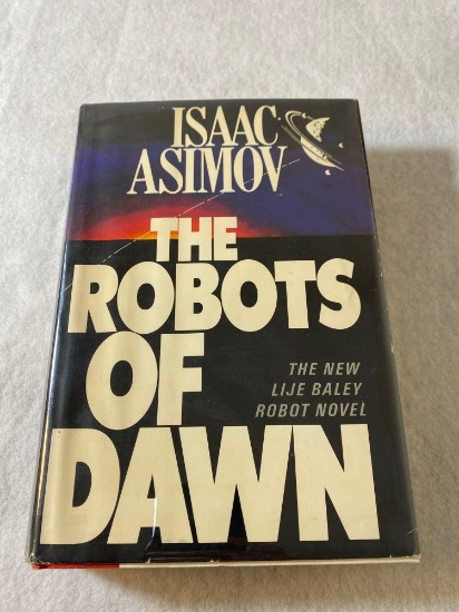 First Edition The Robots Of Dawn With Autograph Card By Isaac Asimov