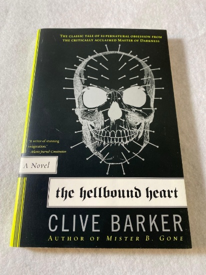 Signed Paperback The Hellbound Heart By Clive Barker