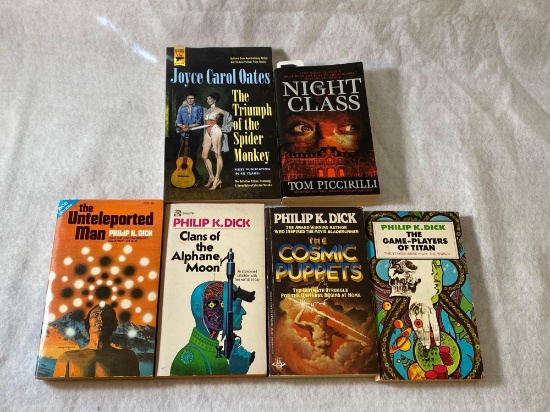 Four Philip K. Dick Paperbacks With Two Novels