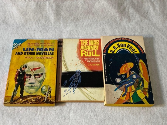 Three Autographed Science Fiction Paperbacks