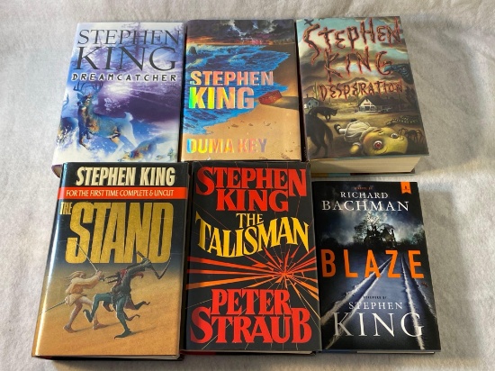 Six Assorted Stephen King Hard Cover Novels