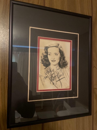 Signed Betty Davis Photo