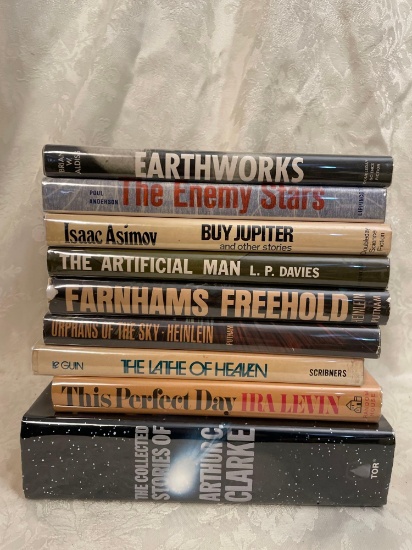 9 Hardcover Science Fiction Books