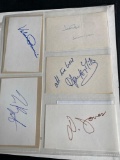Eighteen Assorted Celebrity Autograph Cards