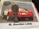 Signed G. Gordon Liddy Photo With Historic Autograph Cards