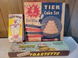Vintage Donut Maker Tier Cake Set and Toastette
