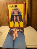 Vintage Batman and Batgirl Cutouts