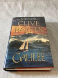 Signed Hardcover Galilee Novel By Clive Barker