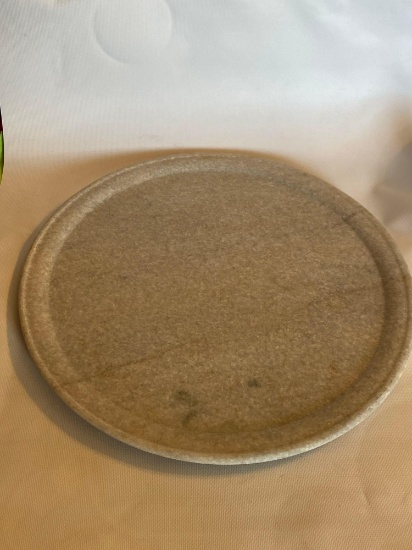 Stone Serving Platter With Cabbage Leaf Platter