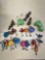 large lot of russ birds and other figures