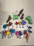 large lot of russ birds and other figures