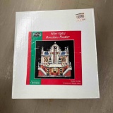 vintage sterling porcelain christmas piece