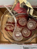 glass fruit punch set