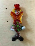 vintage handmade glass clown