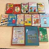 vintage snoopy peanuts books and dennis the menace