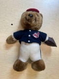 vintage Cleveland indians stuffed bear