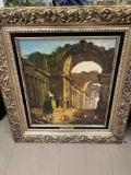 framed the fountains Hubert robert lithograph framed