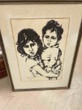 mosche gat litho framed
