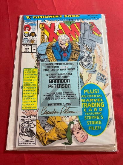 Signed X-Men Comic